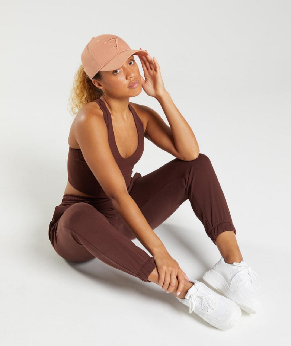 Gymshark Whitney Baseball Cap Accessories Šeširi Bež | HR 2060KOR